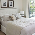 June Queen Bed - Cream