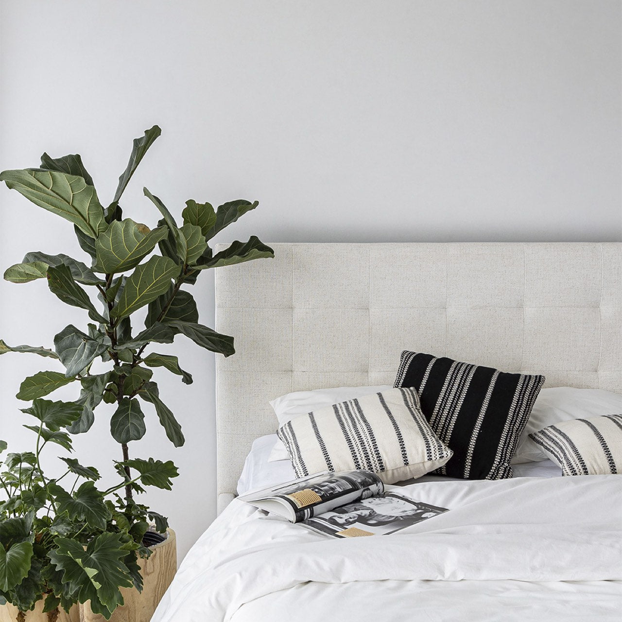 June Queen Bed - Cream