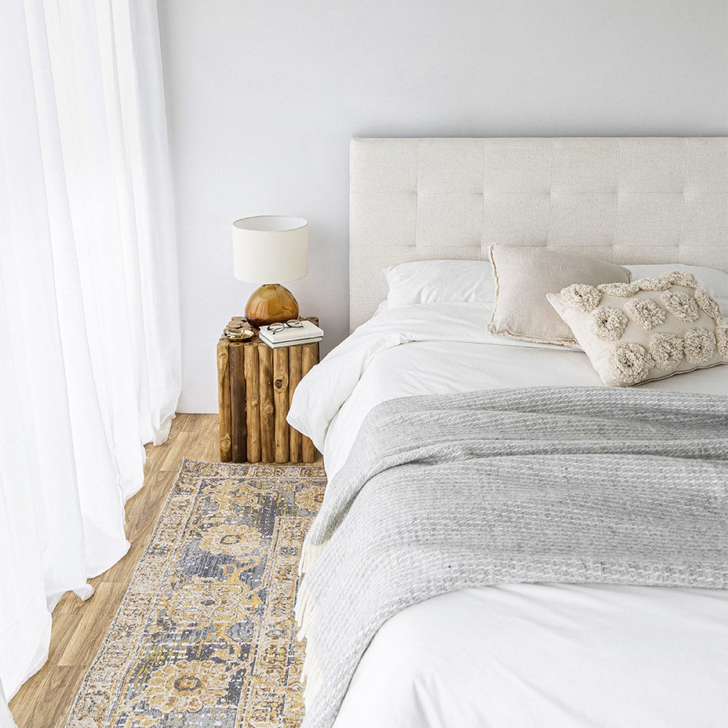 June Queen Bed - Cream