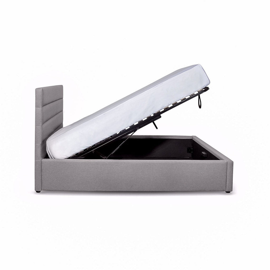 Justin Queen Storage Bed - Greige