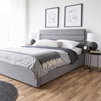 Justin Queen Storage Bed - Greige