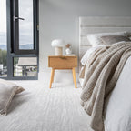 Justin Double Storage Bed Tall - Cream