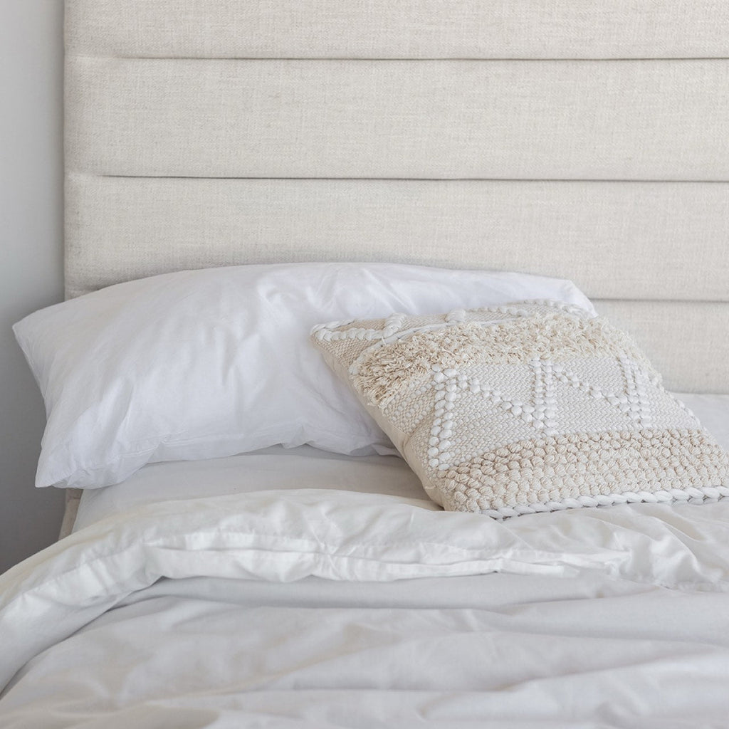 Justin Double Storage Bed Tall - Cream