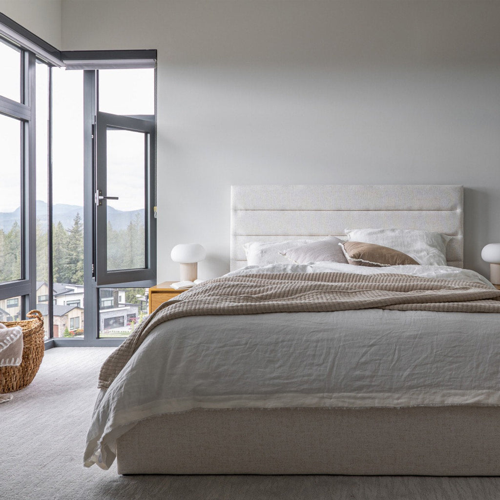 Justin Double Bed Tall - Cream