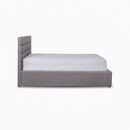 Justin King Bed - Dark Greige