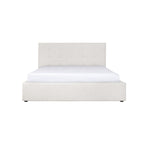 June King Storage Bed - Cream