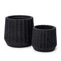 Cupcake Specked Black 19" Indoor Planter