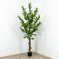 Faux Potted Lemon Tree 7 Foot