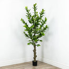 Faux Potted Lemon Tree 7 Foot