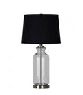 Solay Lamp Clear Glass w/ Black Shade