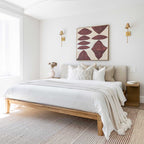 Luna Tool-free Queen Bed - Buff