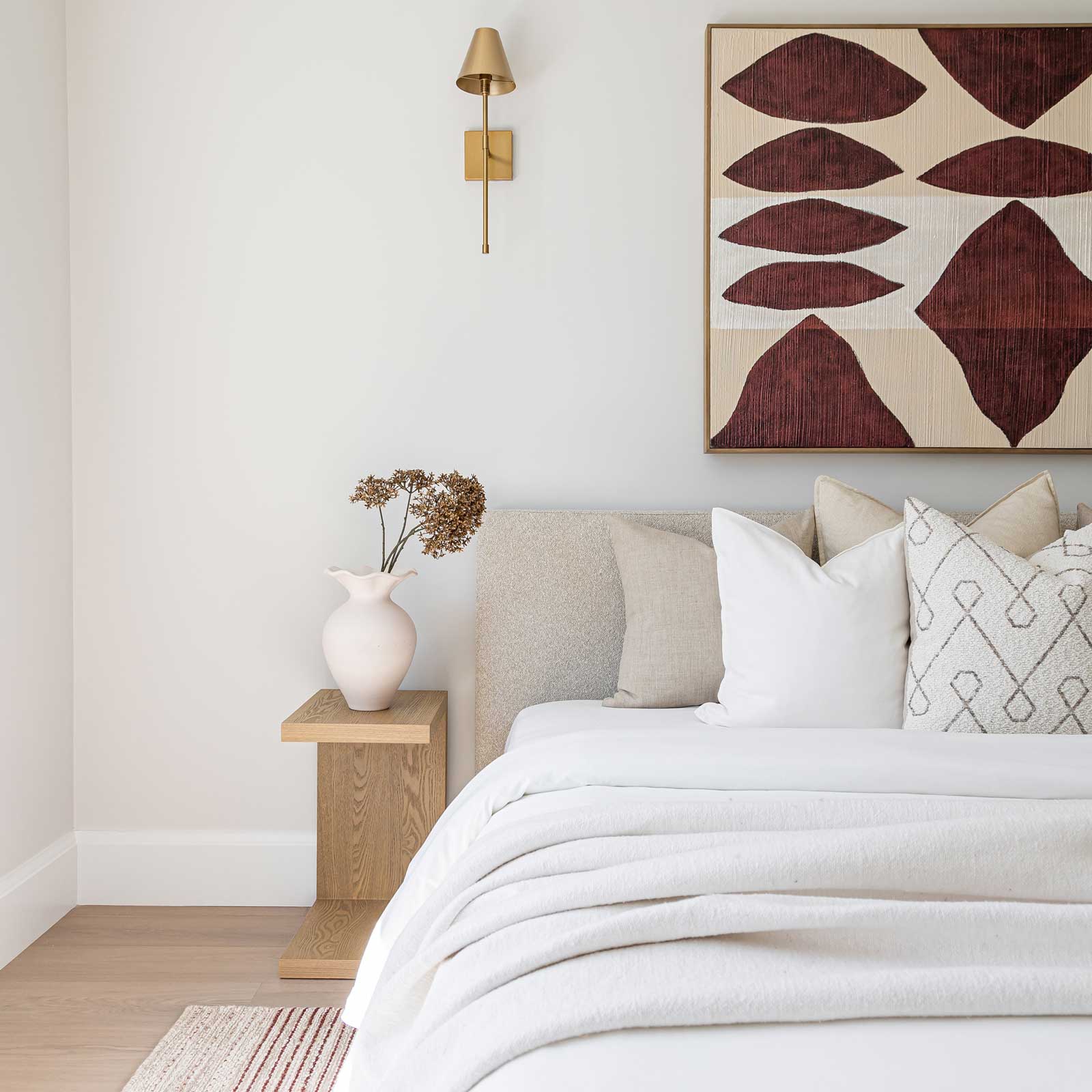 Luna Tool-free Queen Bed - Buff