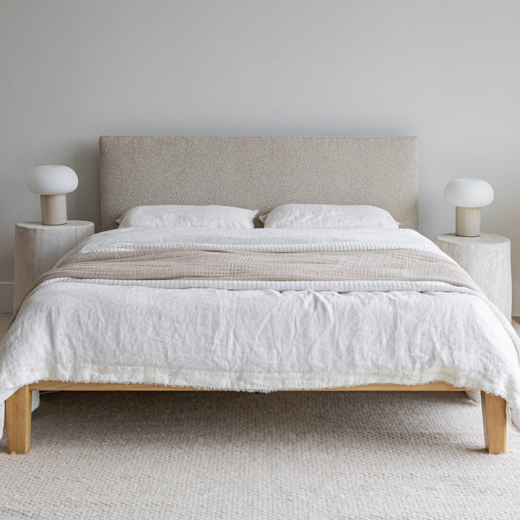 Luna Tool-free Queen Bed - Buff