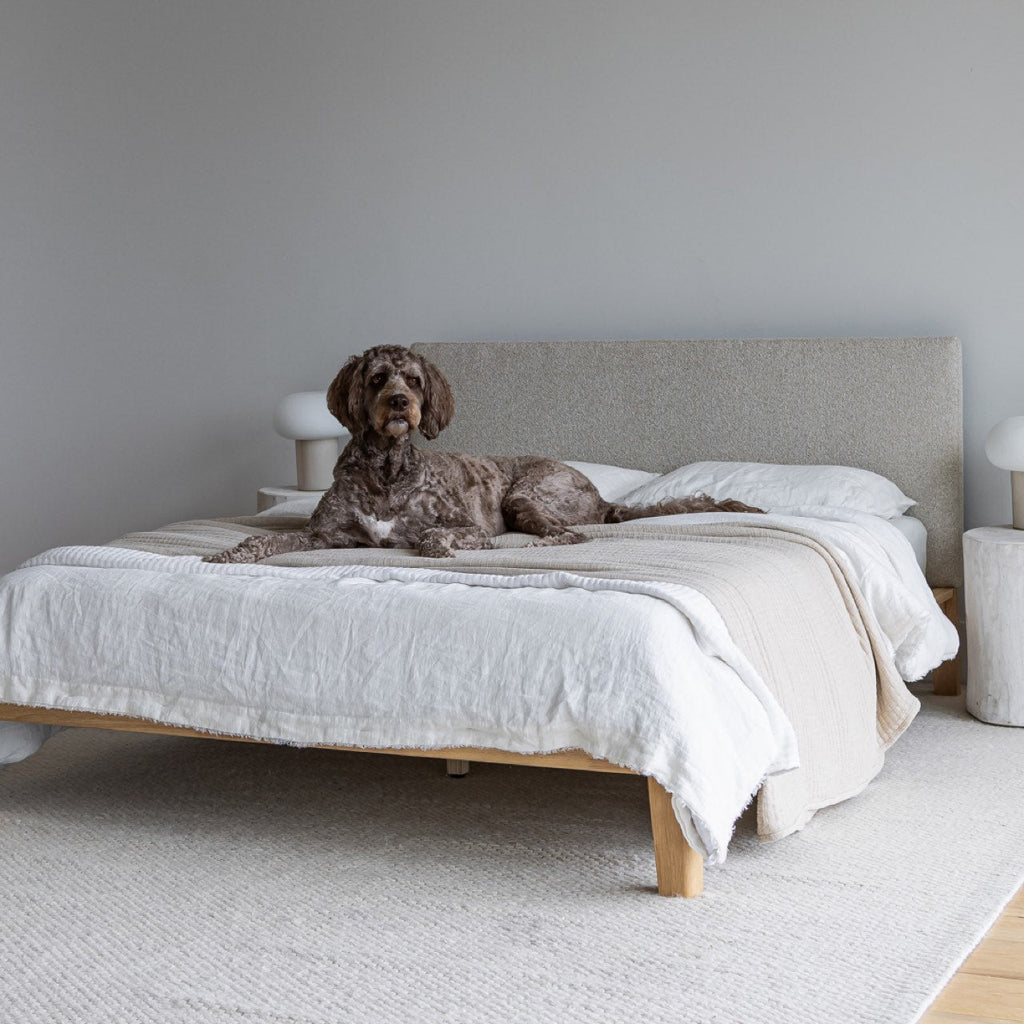Luna Tool-free Queen Bed - Buff