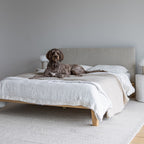 Luna Tool-free Queen Bed - Buff