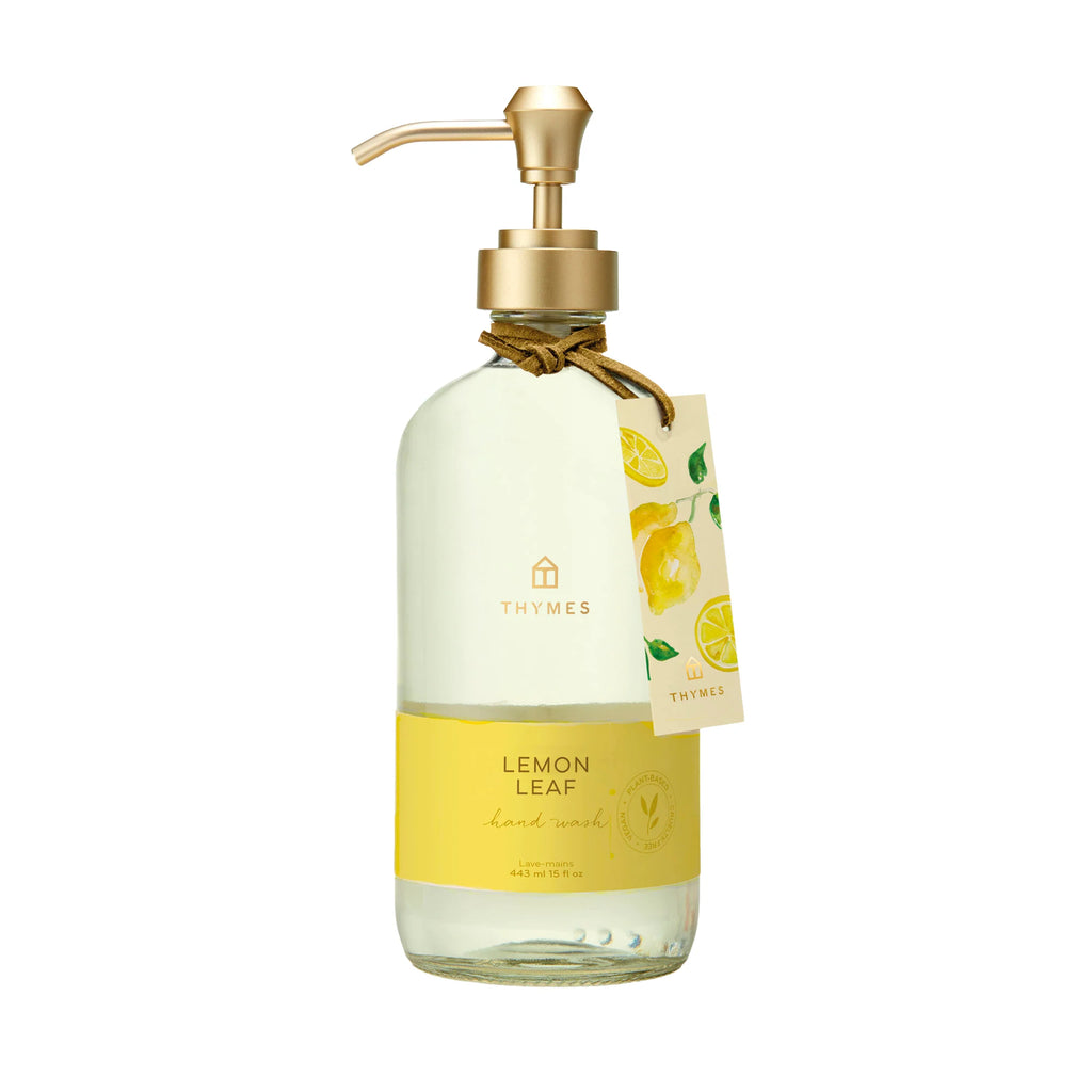 Glass Hand Soap Lemon Leaf