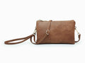 Riley Monogrammable 3 Compartment Crossbody/Wristlet in Chestnut