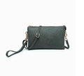 Riley Monogrammable 3 Compartment Crossbody/Wristlet in Dark Olive