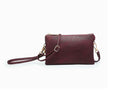 Riley Monogrammable 3 Compartment Crossbody/Wristlet in Plum