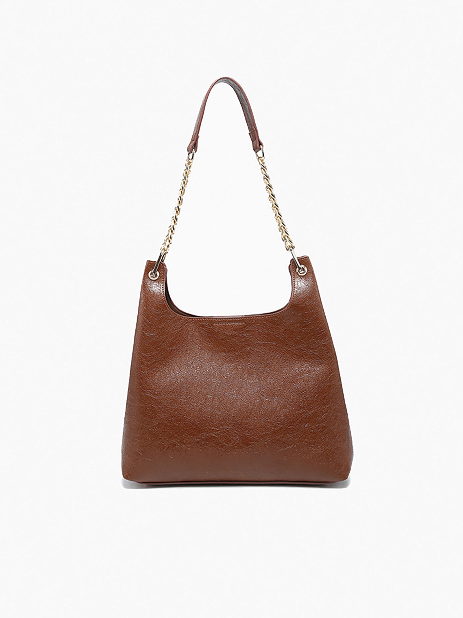Birch Gloss Shoulder Bag in Brown by Jen & Co.