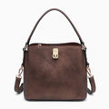 Allison Faux Leather Multi-Compartment in Cocoa Pearl