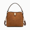 Allison Faux Suede Multi-Compartment in Brown