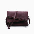 Maya Multi-Compartment Crossbody In Cherry