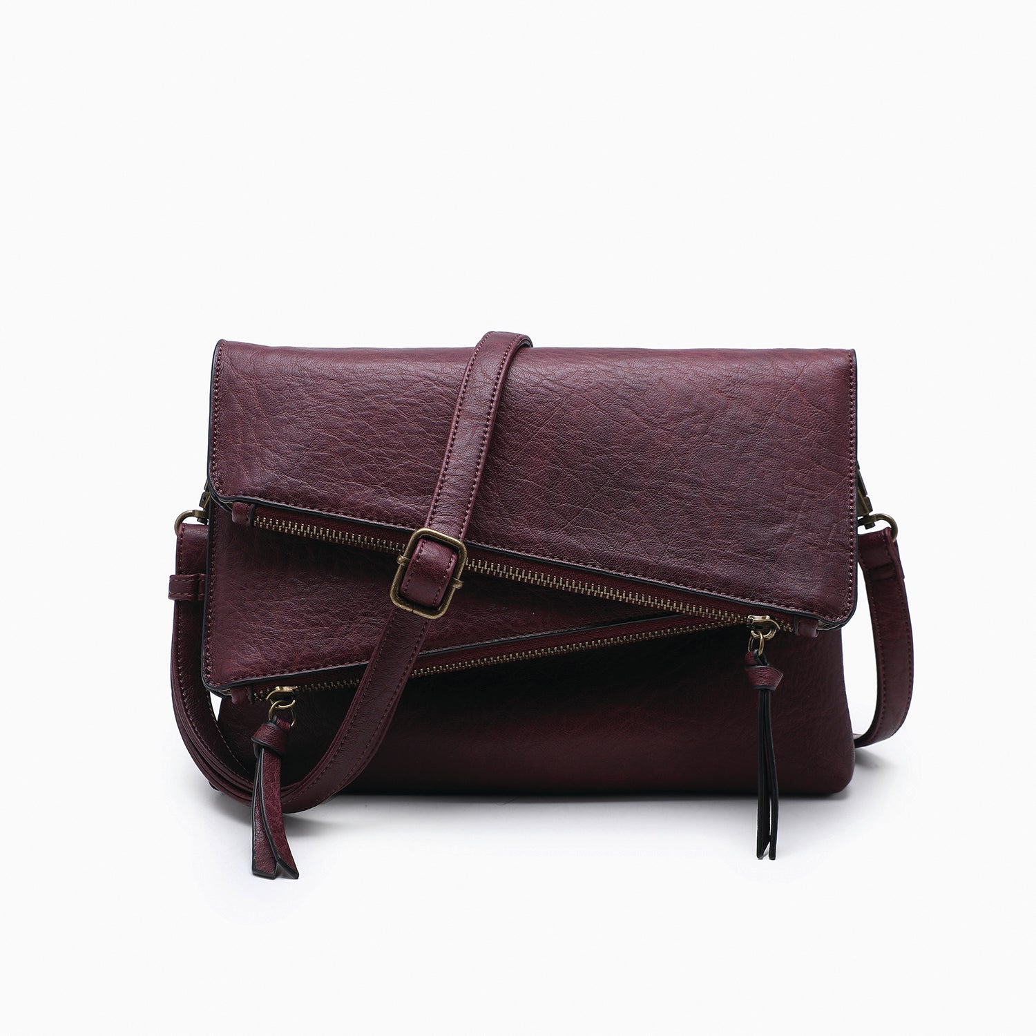 Maya Multi-Compartment Crossbody In Cherry