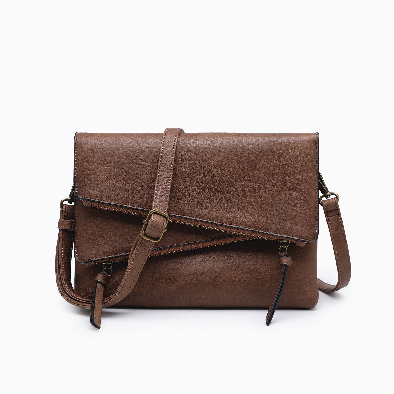 Maya Multi-Compartment Crossbody In Chocolate