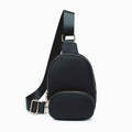 Michelle Nylon Sling Bag w/ Guitar Strap in Black