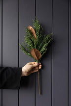 Magnolia Norfolk Cypress Mixed Real Touch Stems 28"