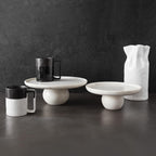 Marble Cake Stand on Round Pedestal