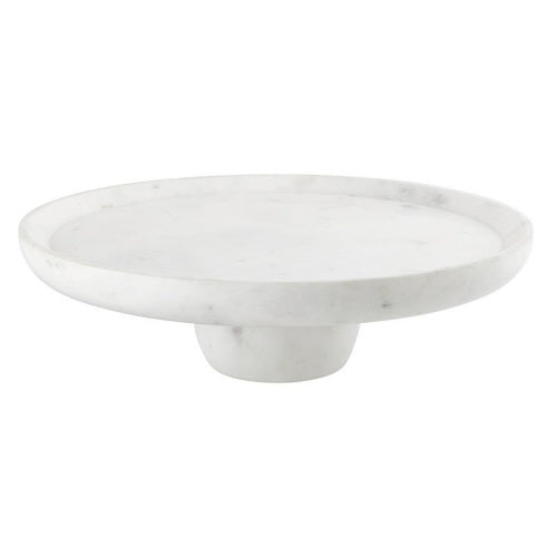 Marble Cake Stand on Round Pedestal