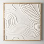 Textural Wave Frame Wall Decor