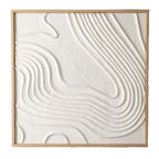 Textural Wave Frame Wall Decor