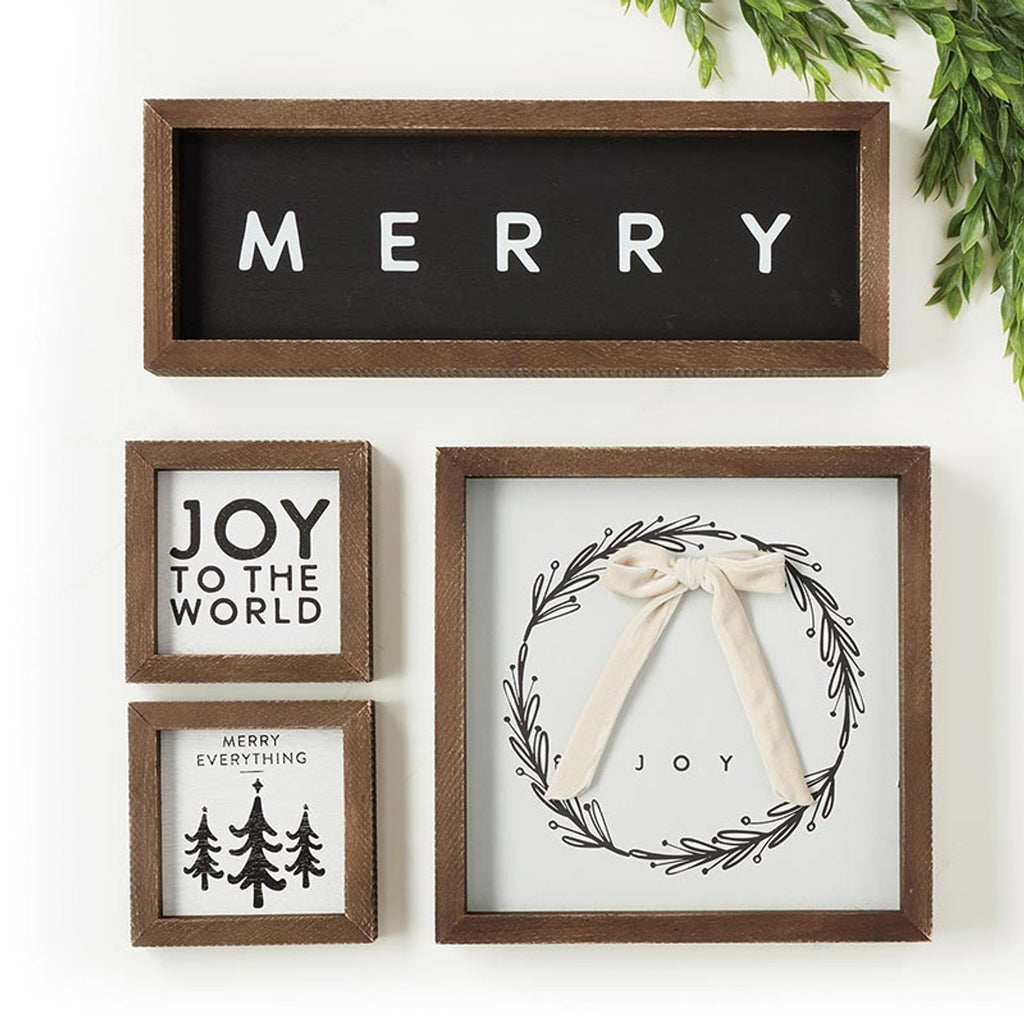 Wreath Wall Sign - Joy Wreath