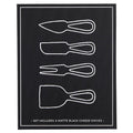 Matte Black Cheese Knives Book Box