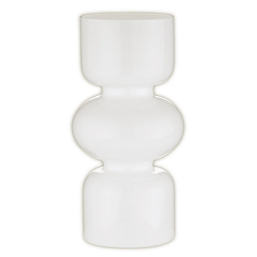 Bubble Vase Gloss White 10"