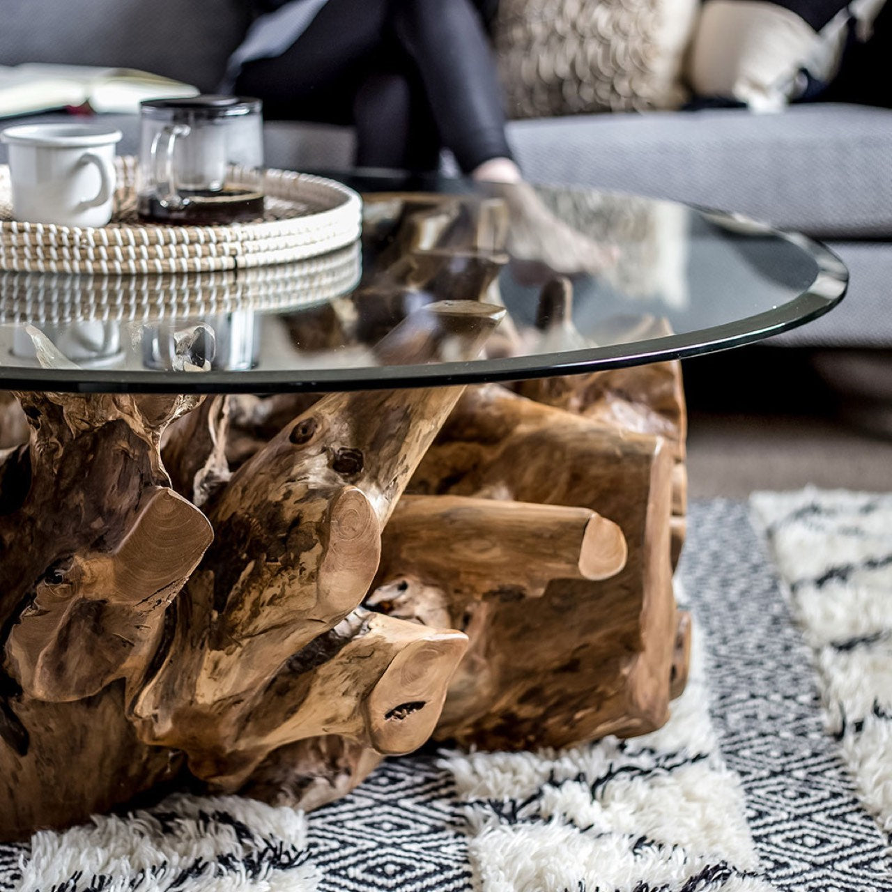Natura Round Root Coffee Table - L