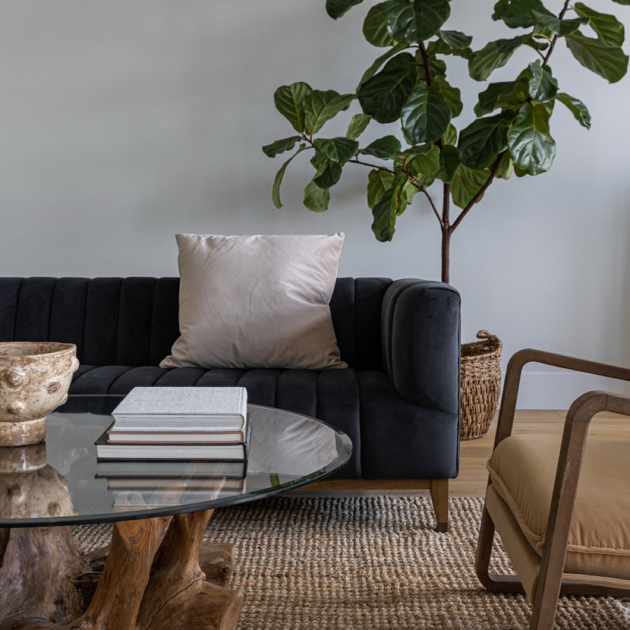 Natura Round Root Coffee Table - S