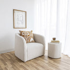 Nova Wide 16" Stump - Round - White