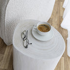 Nova Wide 21" Stump - Round - White