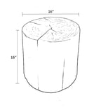 Nova Wide 16" Stump - Round - Black