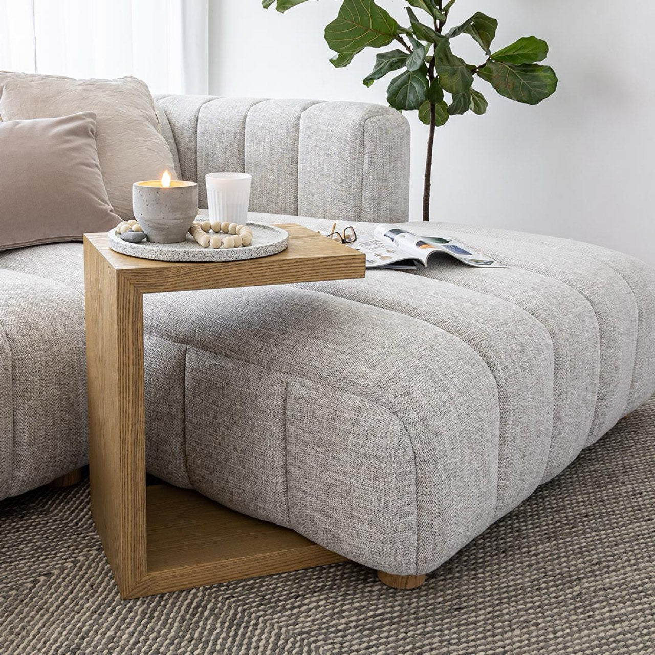 Oscar C Table - Light Oak