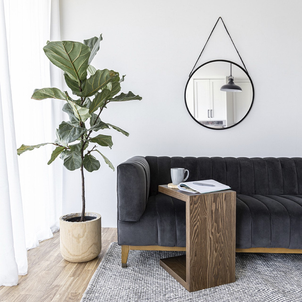 Oscar C Table - Dark Oak