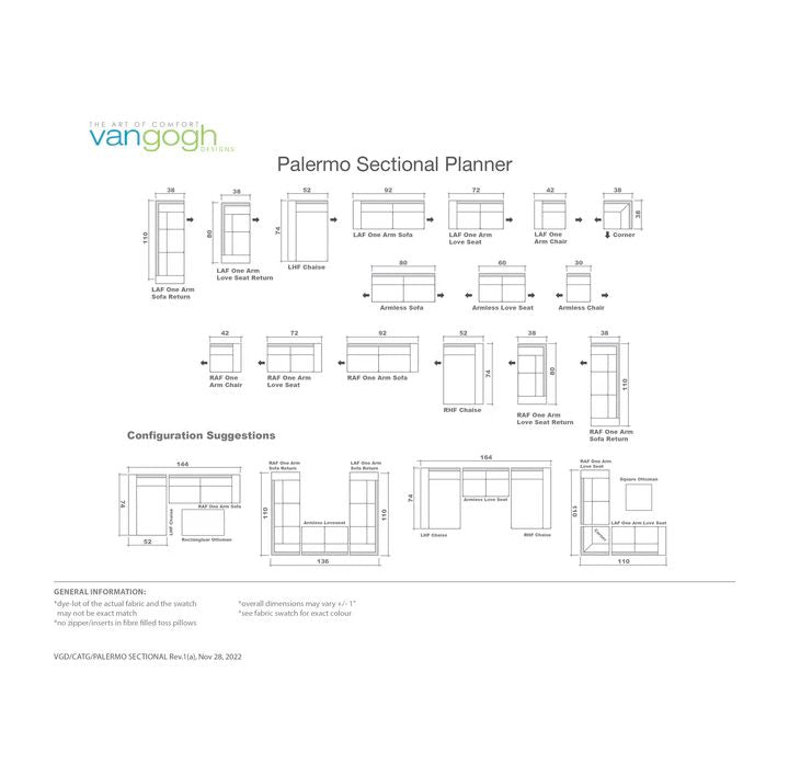 Palermo Sofa/Sectional