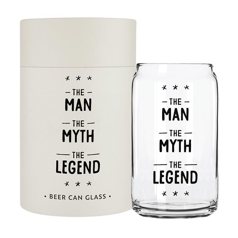 The Man, The Myth, The Legend Beer Glass 16oz.