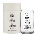 The Man, The Myth, The Legend Beer Glass 16oz.