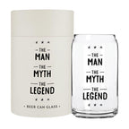 The Man, The Myth, The Legend Beer Glass 16oz.