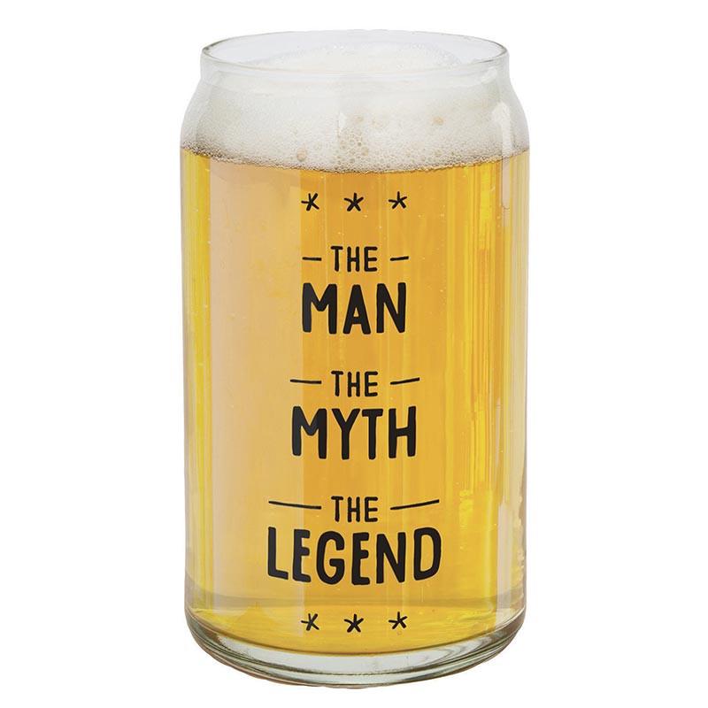 The Man, The Myth, The Legend Beer Glass 16oz.